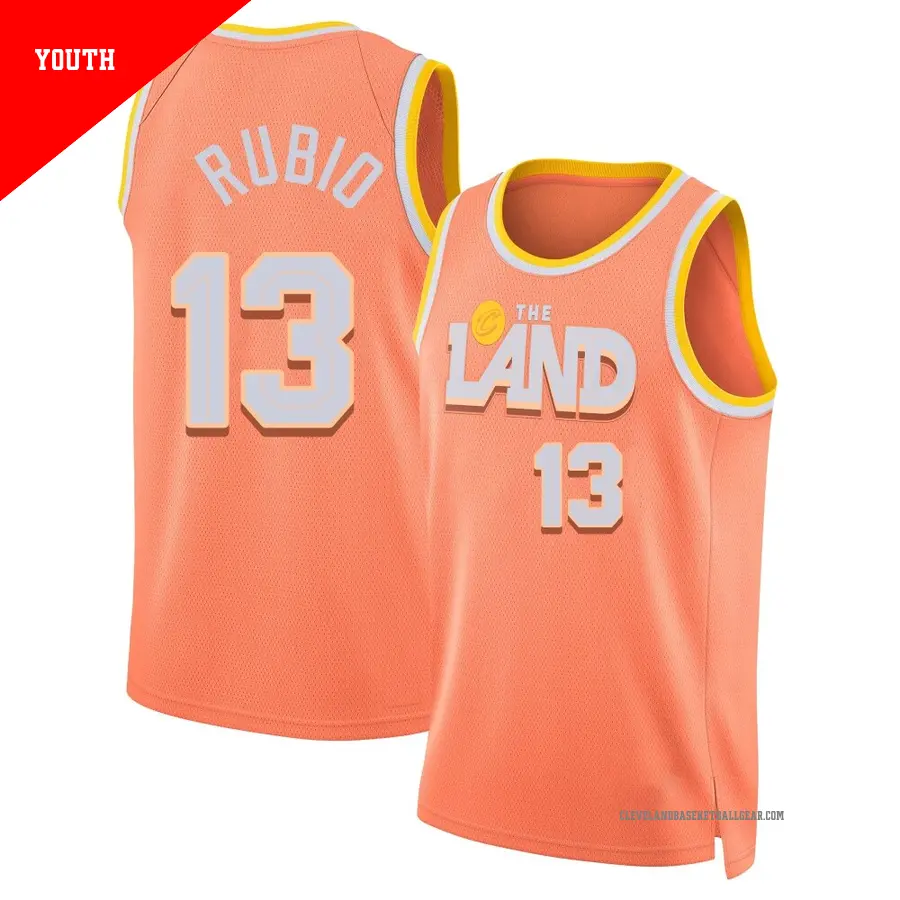 #13 Men's Ricky Rubio Cleveland Cavaliers 2025/26 Swingman Orange City ...