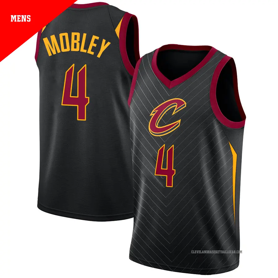 ＃4 Men's Evan Mobley Cleveland Cavaliers Black Swingman Jersey Statement Edition