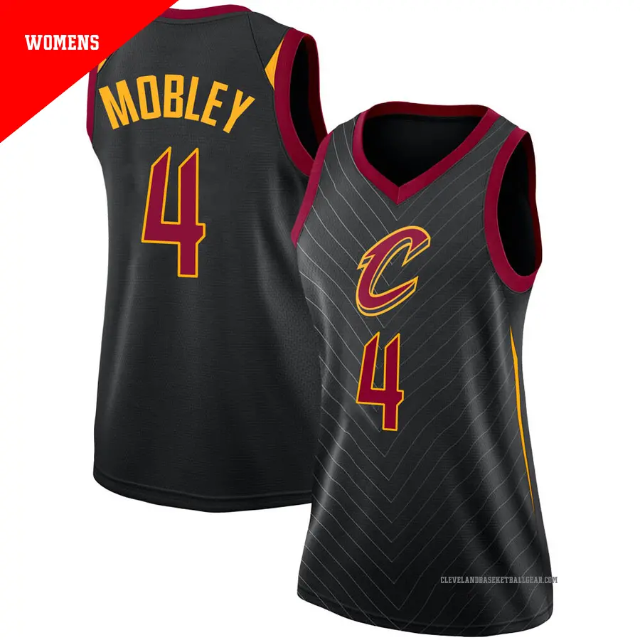＃4 Women's Evan Mobley Cleveland Cavaliers Black Swingman Jersey Statement Edition