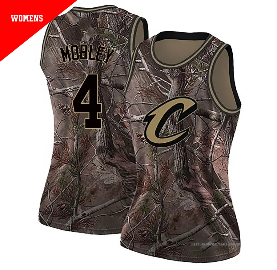 ＃4 Women's Evan Mobley Cleveland Cavaliers Camo Swingman Realtree Collection Jersey
