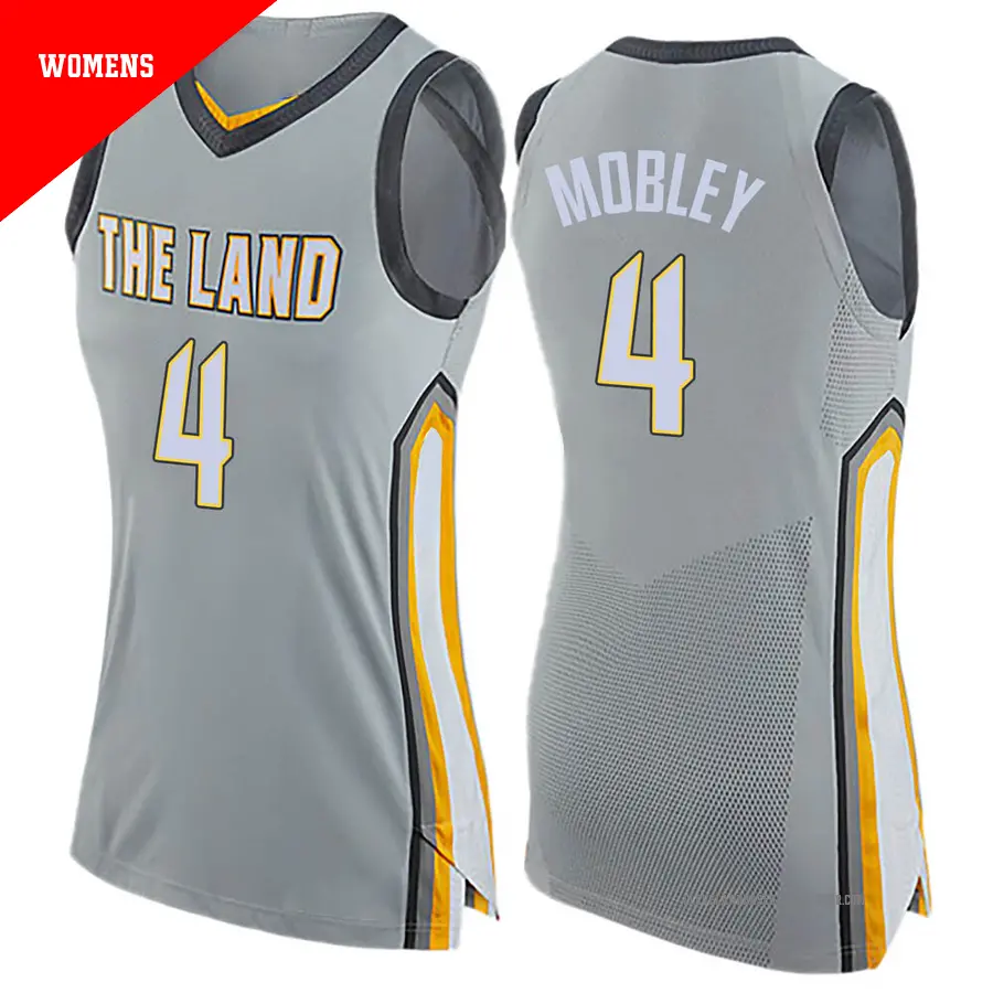 ＃4 Women's Evan Mobley Cleveland Cavaliers Gray Swingman JerseyCity Edition