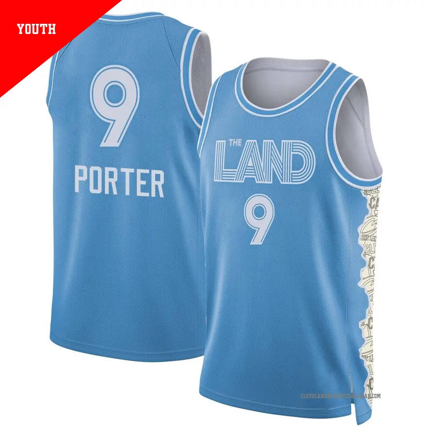 9 Youth Craig Porter Jr. Cleveland Cavaliers Navy Swingman Classic