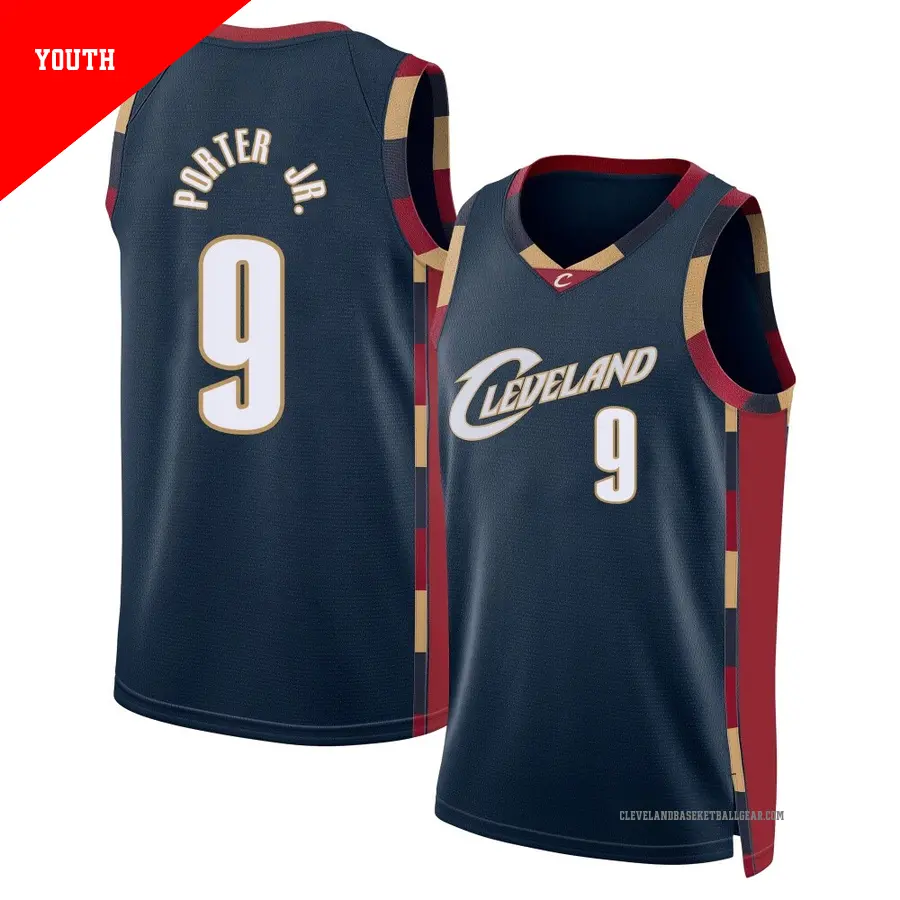 9 Youth Craig Porter Jr. Cleveland Cavaliers Navy Swingman Classic
